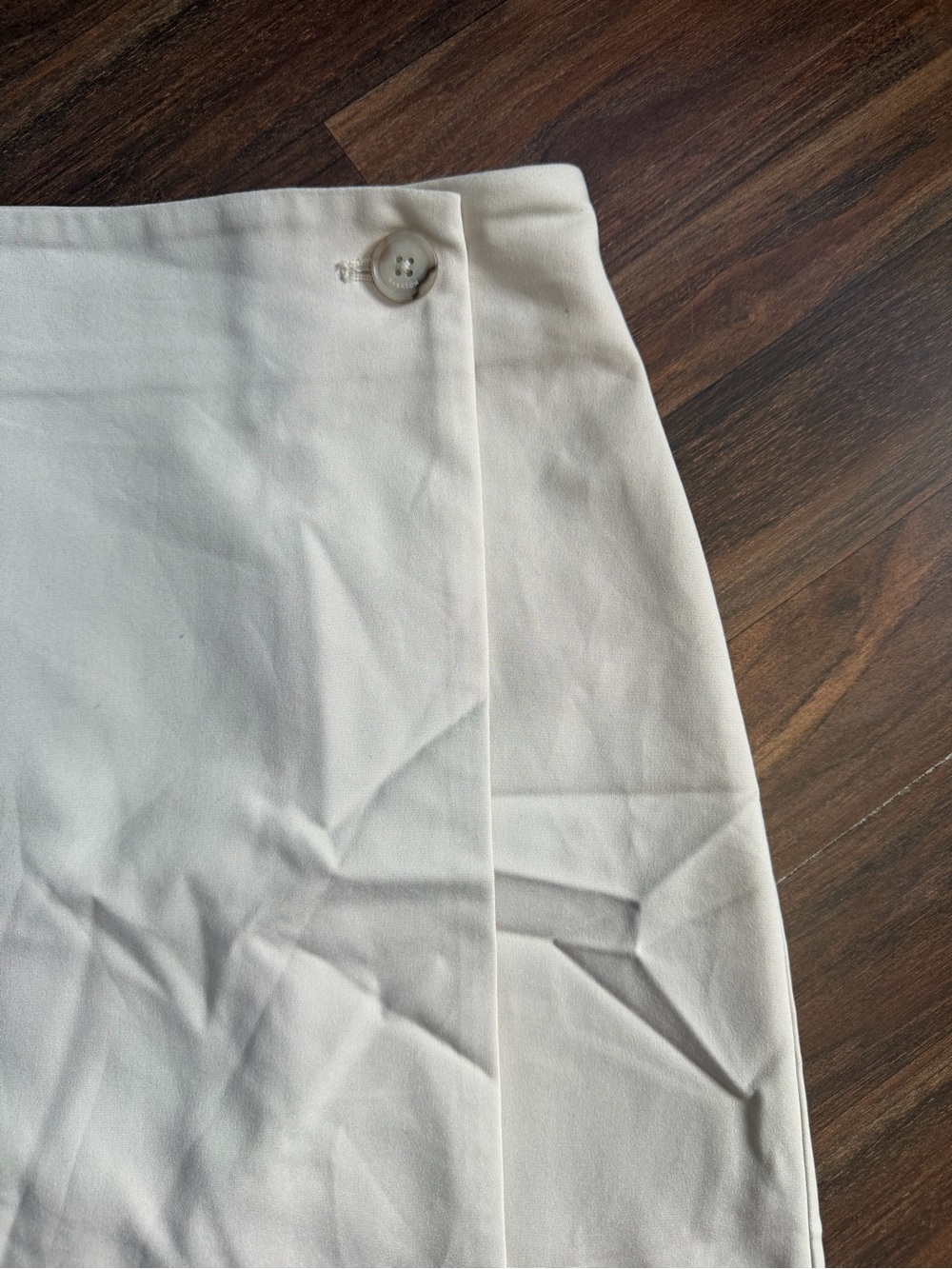 Babaton Cream Wrap-Style Mini Skirt - Picture 4 of 7